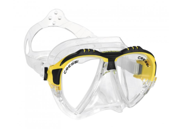 VISOR BUCEO CRESSI MATRIX TRANS/AMARILLO ITALY